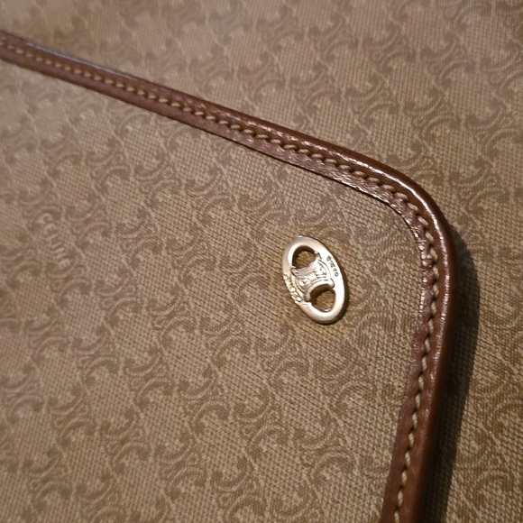 Celine Scarf 100% Silk and Celine Flap Wallet 2 PC Combo scarf is excellent Cond - Picture 10 of 11